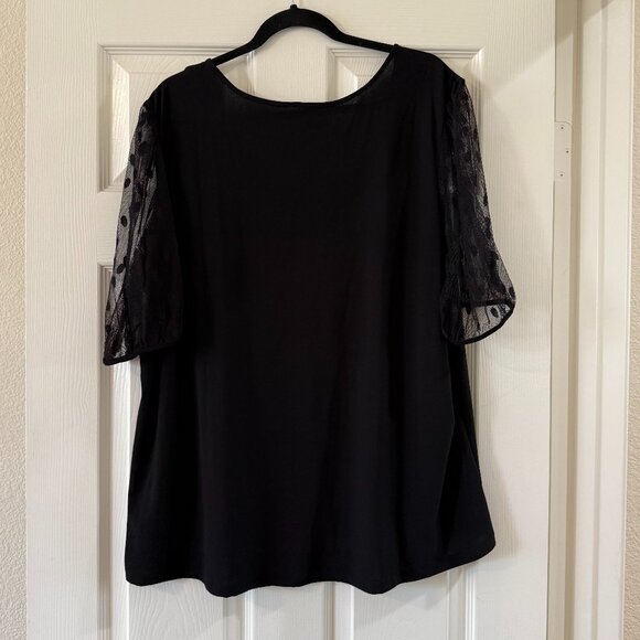 Black Plus Size Top Size 3X - Picture 2 of 5